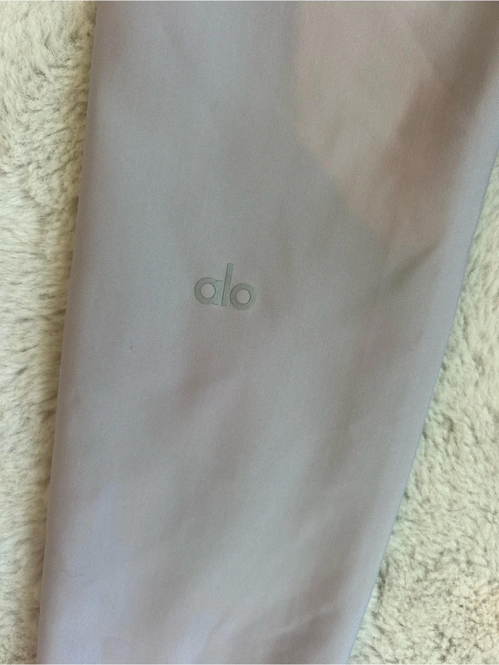 ALO Yoga small Lavender High-Waist Leggings with minor mark on leg